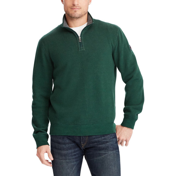 Green Gray Estate Rib Reversible Pullover XXL